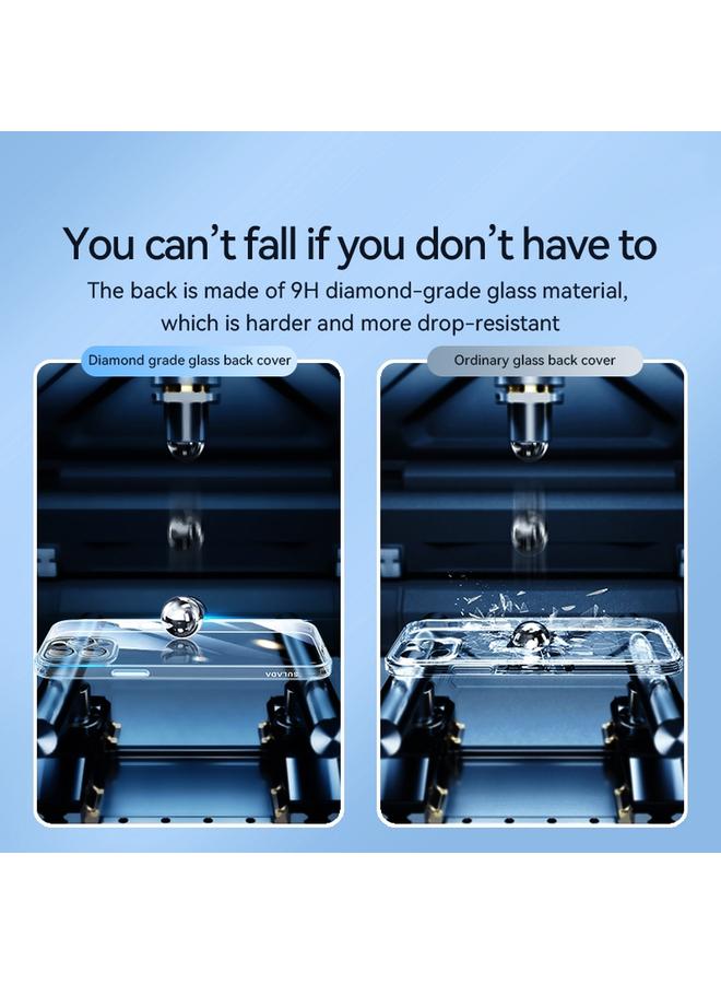 SULADA Case For iPhone 13 Crytal Steel Series Diamond Glass + TPU Phone Case - Image 4