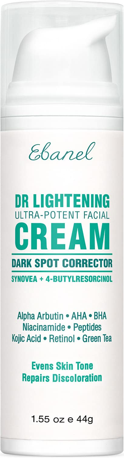 Ebanel Ebanel Dark Spot Remover for Face Peel Skin Brightening Cream Melasma Hyperpigmentation Treatment Sun Spot Age Spots Freckle Remover Fade Cream, Synovea, 4-Butylresorcinol, Niacinamide, Glutathione 