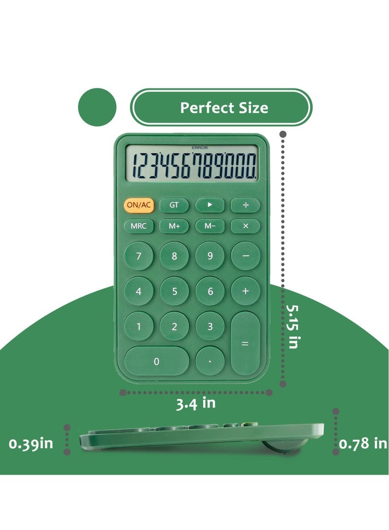 Excefore Calculator, Desktop Large Display and Buttons, Mechanical Switch Calculator 12 Digit for Office, School, Home & Business Use, Automatic Sleep, with Battery - Image 2