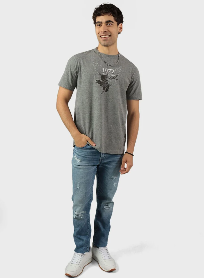 American Eagle Graphic Crew Neck T-Shirt