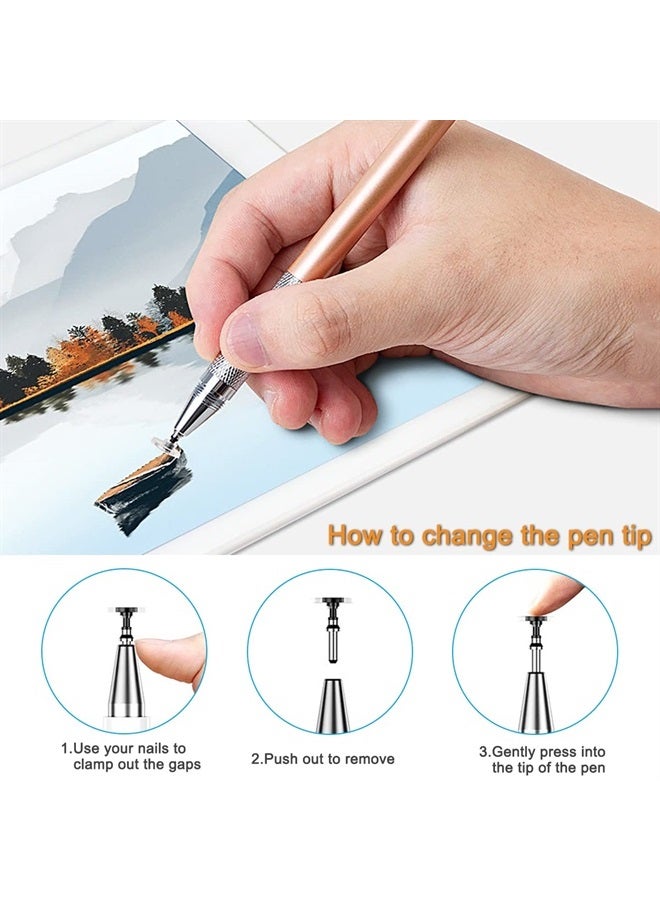 DanziX 20 Pieces Universal Stylus Replacement Disc Tips,DanziX Universal Stylus Tips Round Shape Stylist Replacement Tips for Touch Screen Devices - Image 5