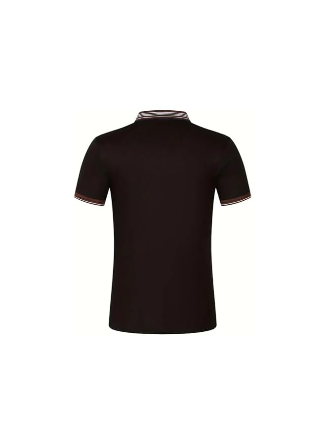 نيبمينينت قمصان بولو كاجوال للرجال بأسلوب كلاسيكي، بأزرار، قصيرة الأكمام، تي شيرتات ناعمة بتدرجات الألوان، ملابس أنيقة للجولف. - Image 4