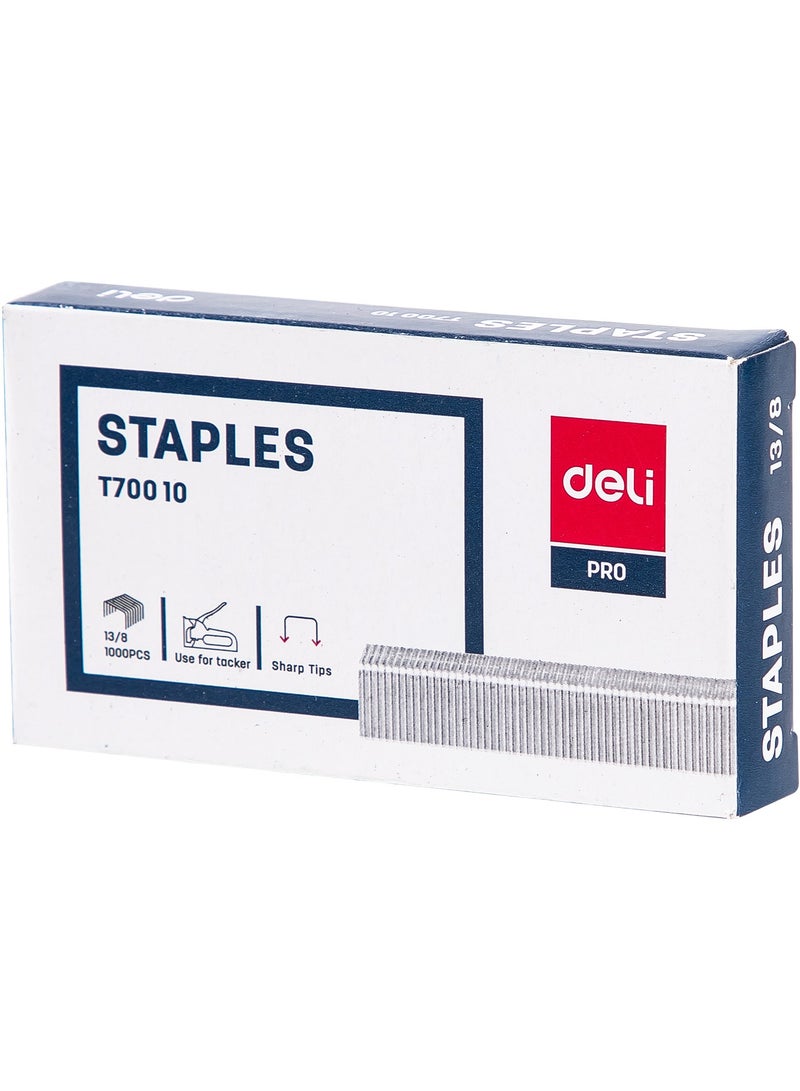 Deli ET70010 Staples 13/8 - 1000pcs - ideal for high-penetration stapling - Image 3