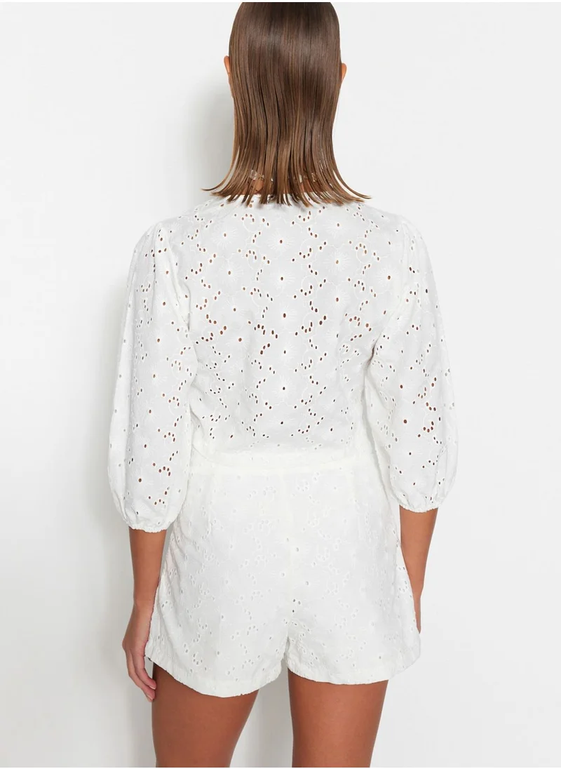 trendyol Openwork Knitted Top