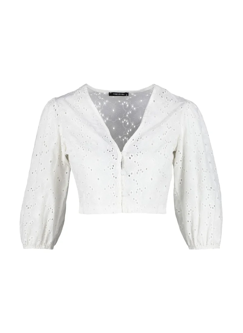 trendyol Openwork Knitted Top