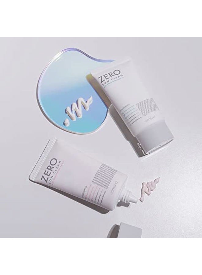 rom&nd ZERO SUN CLEAN 01.FRESH SPF50+ PA++++ 01 Fresh, Daily Sunscreen, Non-Greasy, No White Cast, Watery Texture, Soft Finish, Powerful UV Protection, Moisturizing, All Skin Types - Image 3