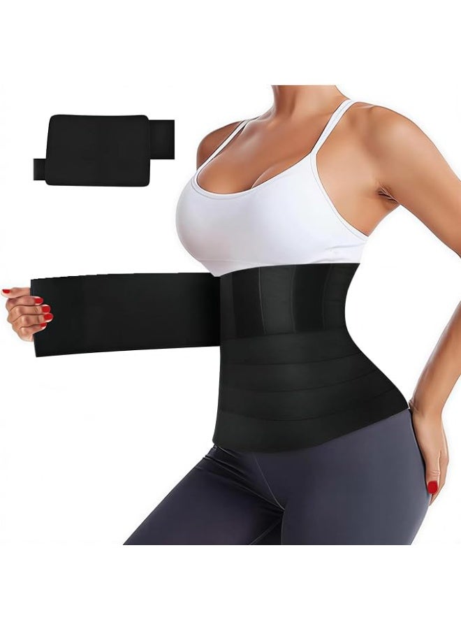 Hugifts Adjustable waist trainer for women, shaping waist belt, with sauna-style abdominal bandage, tummy control and buttock lifting shaping belt, plus size unisex waist trainer. - Image 1