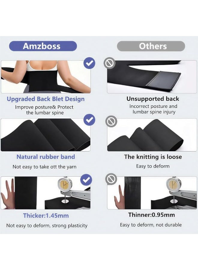 Hugifts Adjustable waist trainer for women, shaping waist belt, with sauna-style abdominal bandage, tummy control and buttock lifting shaping belt, plus size unisex waist trainer. - Image 3