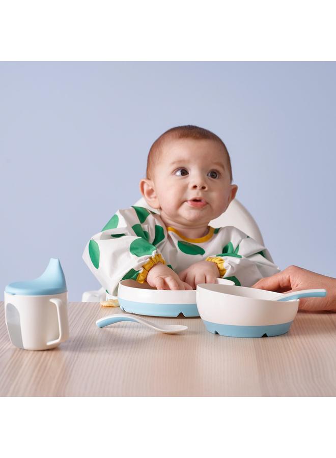 زبون طبق/وعاء، أبيض/أزرق - Image 3