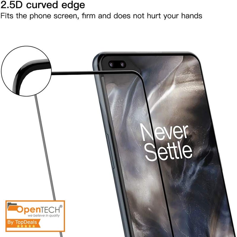 OpenTech ® Military-Grade Tempered Glass Screen Protector Compatible for OnePlus Nord Edge to Edge Coverage with Easy Installation kit - Image 4
