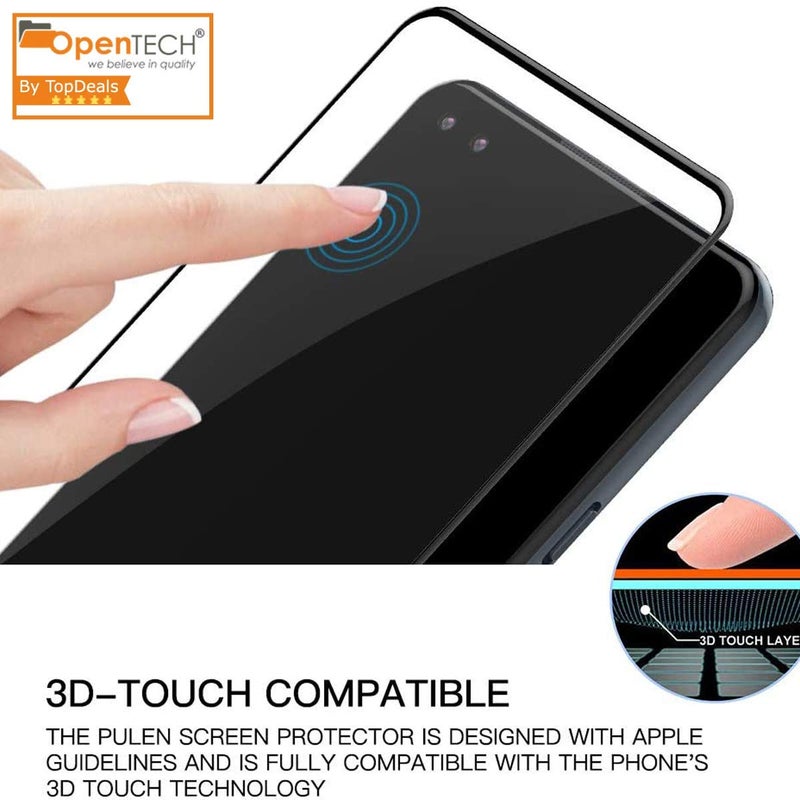 OpenTech ® Military-Grade Tempered Glass Screen Protector Compatible for OnePlus Nord Edge to Edge Coverage with Easy Installation kit - Image 3
