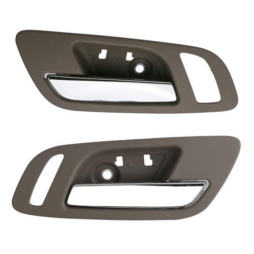omoZone 2pcs Interior Door Handles Front Left Right Side Cashmere Compatible with 20072014 Chevy Silverado Avalanche Suburban Tahoe GMC Sierra Yukon Replaces 22855624 15940196 22855621 - Image 1