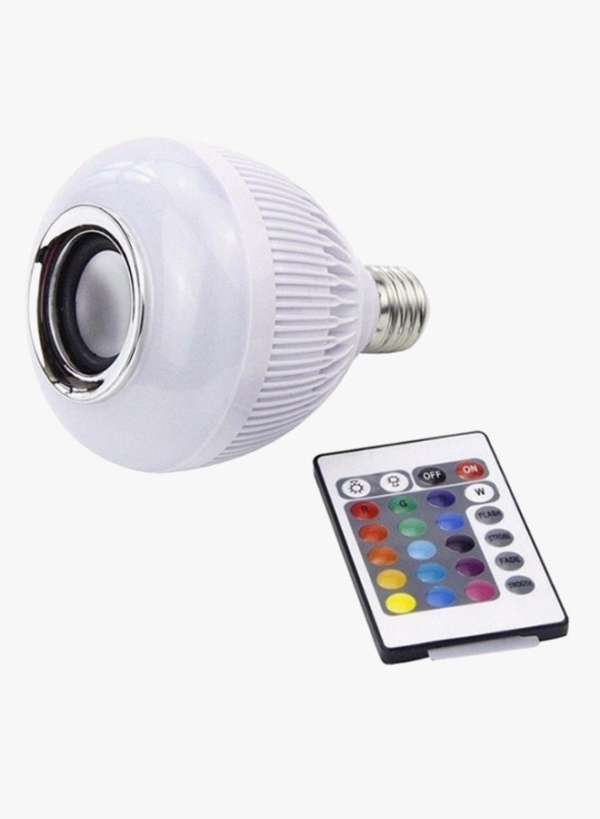 NIBEMINENT Wireless Speaker With LED Light Music Bulb White - Image 2