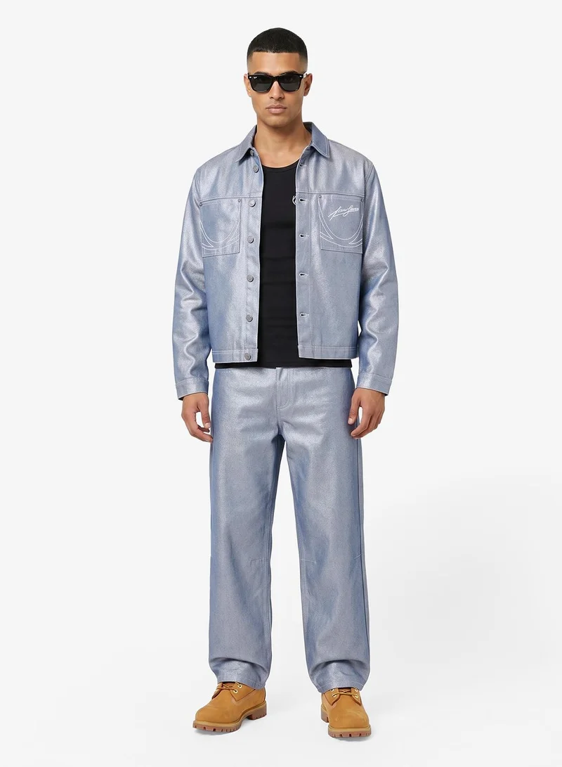 Karl Kani  OG Silver Relaxed Baggy Jeans for Men | Best Price UAE