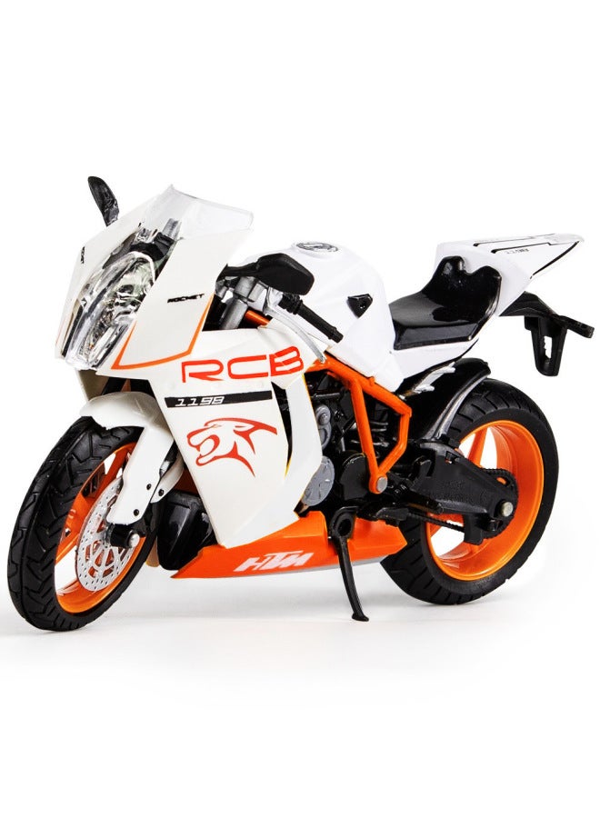 Simulation Alloy Motorcycle Model Locomotive Toy Car Desktop Baking Cake Ornaments Hobby Collection Gift-Color:222 Brown 1:14 Huili Alloy Motorcycle Model Large Particle Building Blocks Transparent Display Box 196G  - Image 4