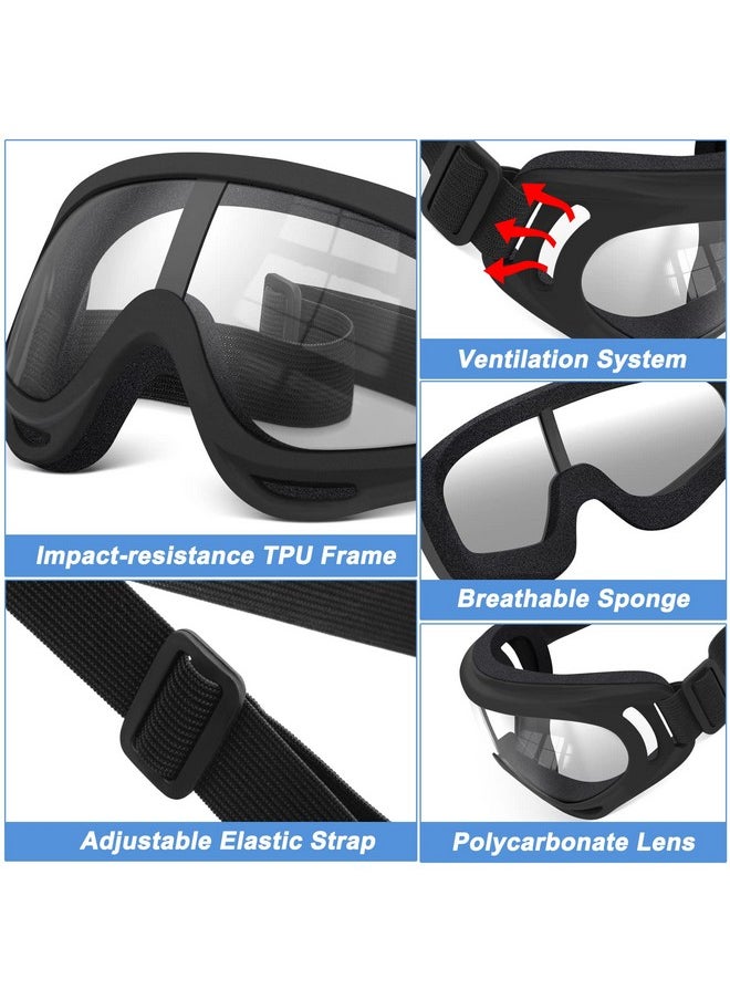 POKONBOY - 4 Pack Protective Goggles Safety Glasses Eyewear Compatible With Nerf Guns For Kids Teens Game Battle (Black) - Image 1