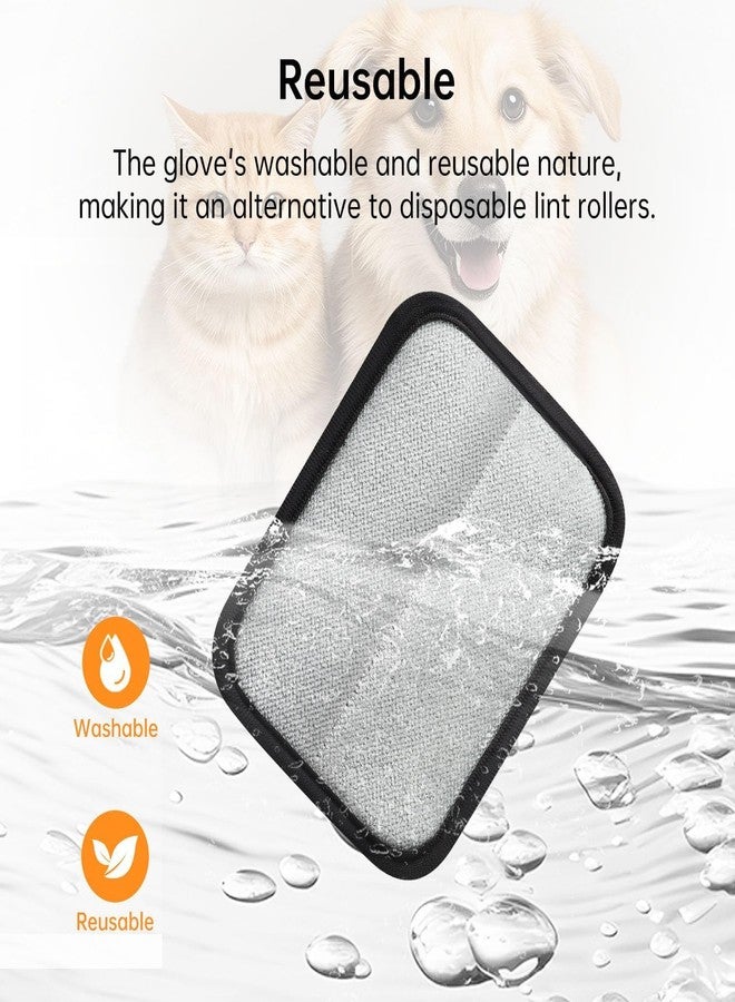 CLICKSY Pet Hair Remover, Electrostatic Pet Hair Removal Gloves, Reusable Cat & Dog Hair Remover for Couch, Furniture, Carpet, Curtain, Upgraded Animal Fur Removal Tool, Cat Grooming Gloves [1-PCS] - Image 5