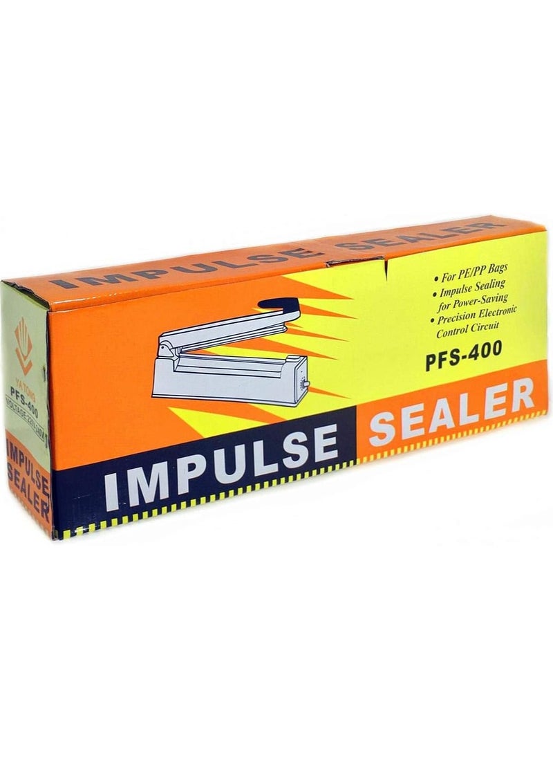 جنرال ماكينة تغليف الاكياس البلاستيكية الإلكترونية المتينة 400 ملم [PFS-400]  - Image 4