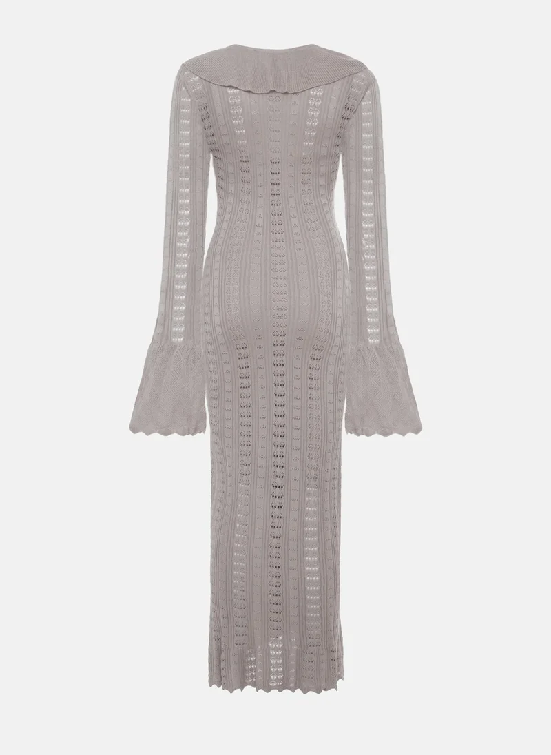 Lichi Openwork jersey maxi dress