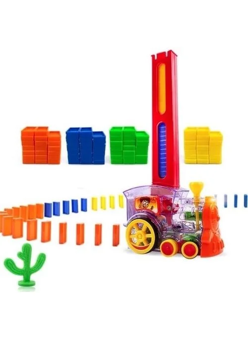ني اويجون Battery Operated Domino Train Boxed Domino Tile Train