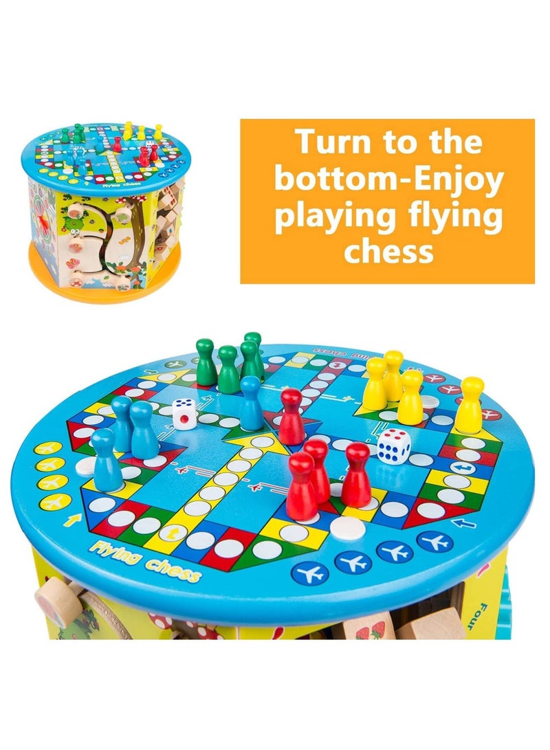 ومدي نشاط ألعاب مكعبات للأطفال مكعبات خشبية تعليمية متاهة الخرزة - Image 5