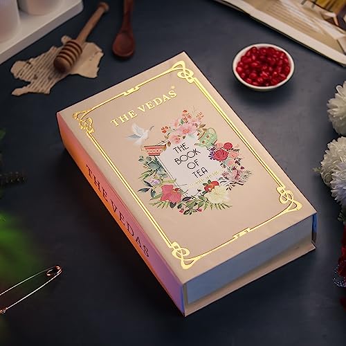 The Vedas Book of Tea Collection | Assorted Tea Bags | Mother's Day Gift Set | 12 Exotic Herbal Blends | 4 Units Each, Total 48 | Best for Corporate Gifting | Gift Hamper - Image 1