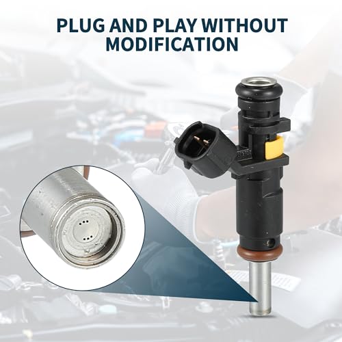 TUCKBOLD No.13537528176 Fuel Injector 6 Holes Disc for Mini Cooper Base 1.6L without Turbo 2007-2015 for Mini Cooper Clubman Base 1.6L 2008-2014 4 Pcs - Image 3