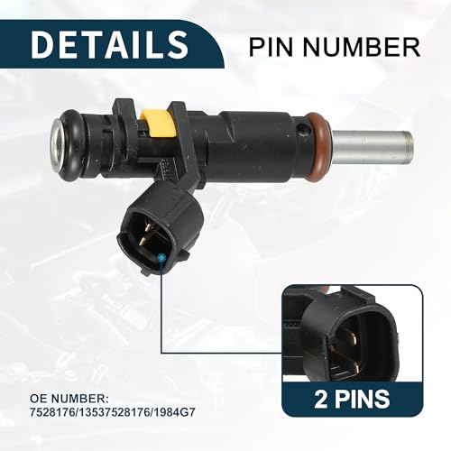 TUCKBOLD No.13537528176 Fuel Injector 6 Holes Disc for Mini Cooper Base 1.6L without Turbo 2007-2015 for Mini Cooper Clubman Base 1.6L 2008-2014 4 Pcs - Image 5