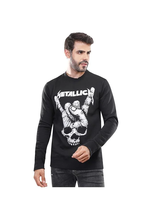 Coup Coup Men Metallica Crew Neck Casual Sweat-Shirt
