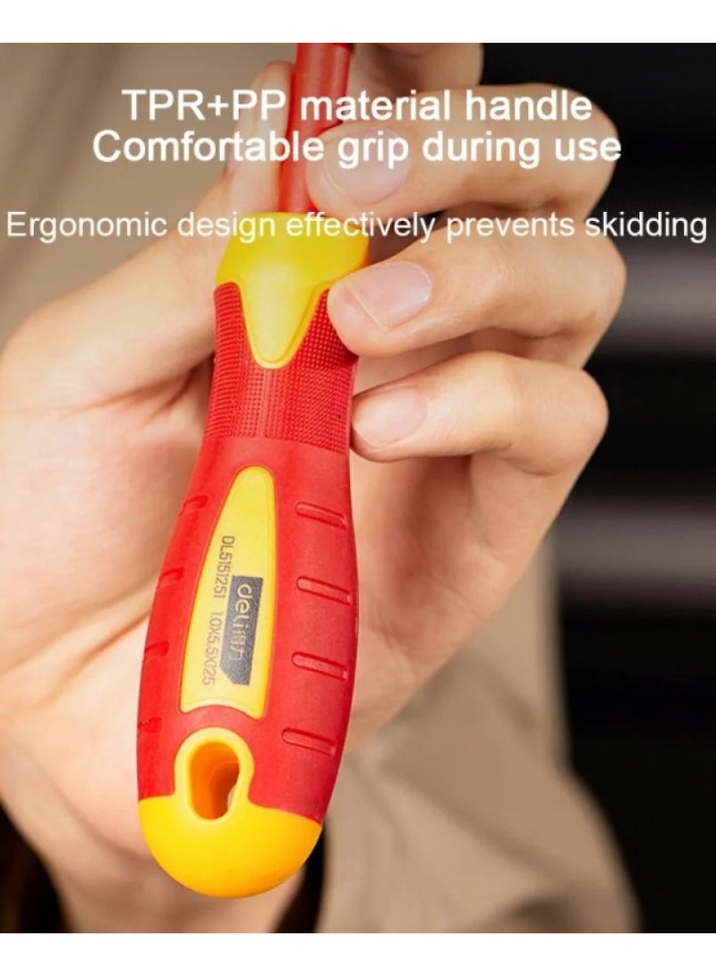 Deli DL5151251 Insulated Screwdriver - 5.5×125mm, High-Quality for Electrical Work - Image 3