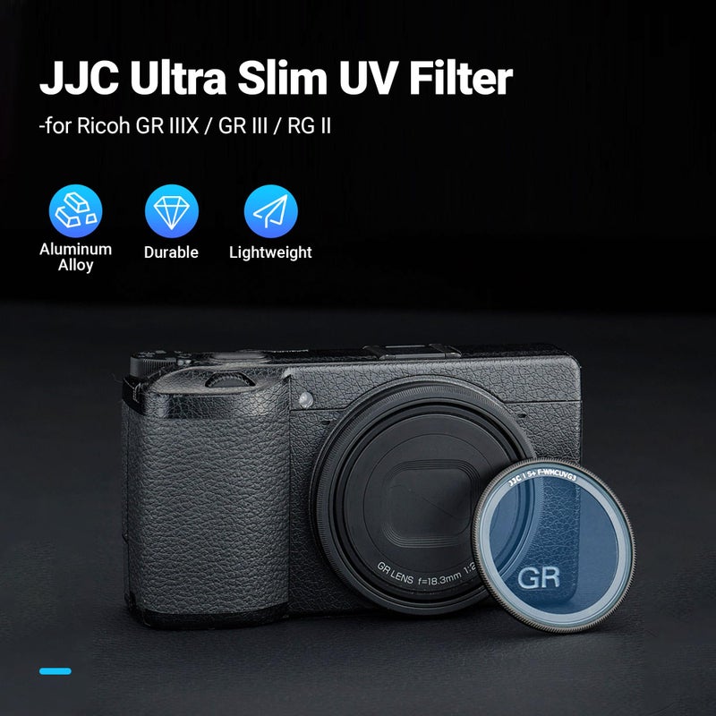 JJC UV Protective Filter for Ricoh GR IV GR IIIx GR IIIx HDF GR III GR III HDF & GR II, 38 Layers Mulit-Coated Ultra Slim UV Ultraviolet Filter with Storage Case - Image 2