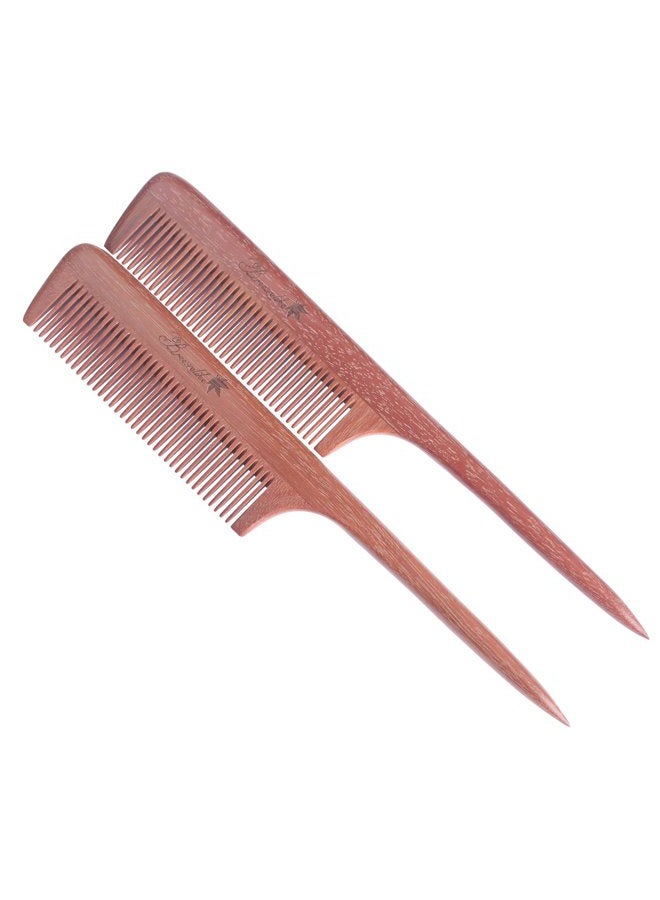 Breezelike Hair Combs - Fine Tooth Red Sandalwood Hair Comb - No Static Wooden Tail Comb for Women - Image 5