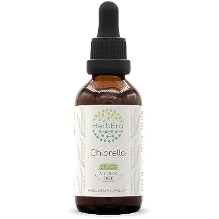 HerbEra Chlorella B60 Alcohol-Free Herbal Extract Tincture, Concentrated Liquid Drops Natural Chlorella (pyrenoidosa) Dried Entire Plant (2 fl oz) - Image 1
