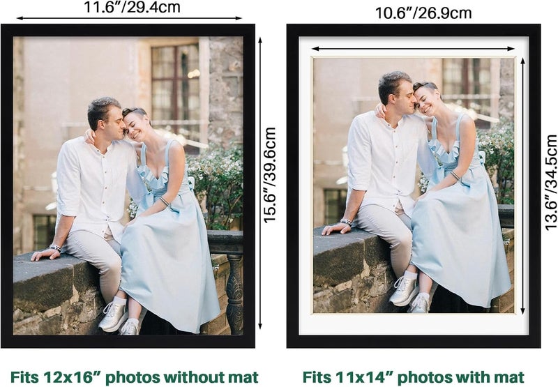 EYMPEU إطار صور EYMPEU 30 × 40 سم، قطعة واحدة، للحائط والطاولة، مناسب للاستخدام في المكاتب والمنازل، أسود - Image 2