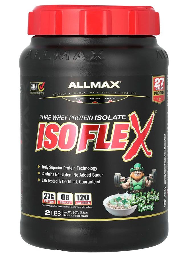 Allmax - ISOFLEX® Pure Whey Protein Isolate Lucky Jacked Cereal 2 lbs (907 g) - Image 1