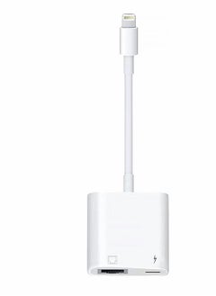Excefore Lightning to RJ45 Ethernet LAN Network Adapter with Charge Port for Select iPhone, for iPad Models 100Mbps Charging Plug and Play  - Image 1