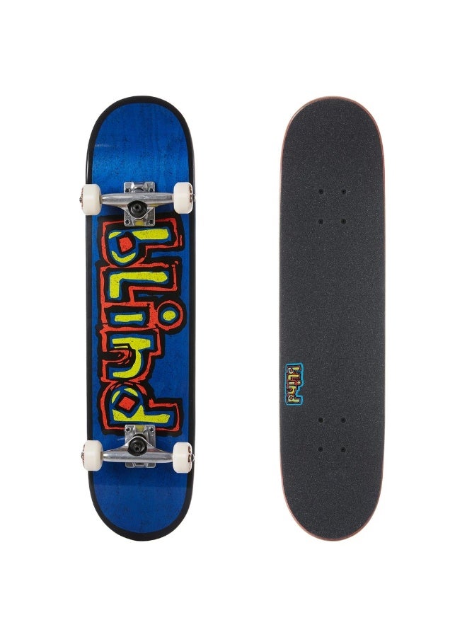 Blind Box Out Premium Black/Blue 7.625" x 31.5" Complete Skateboard (7381223) - Image 1