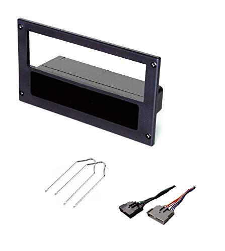 ASC Audio ASC Car Stereo Install Dash Kit and Wire Harness for Installing an Aftermarket Single Din Radio for 1987 1988 1989 1990 1991 1992 1993 Ford Mustang - Image 4