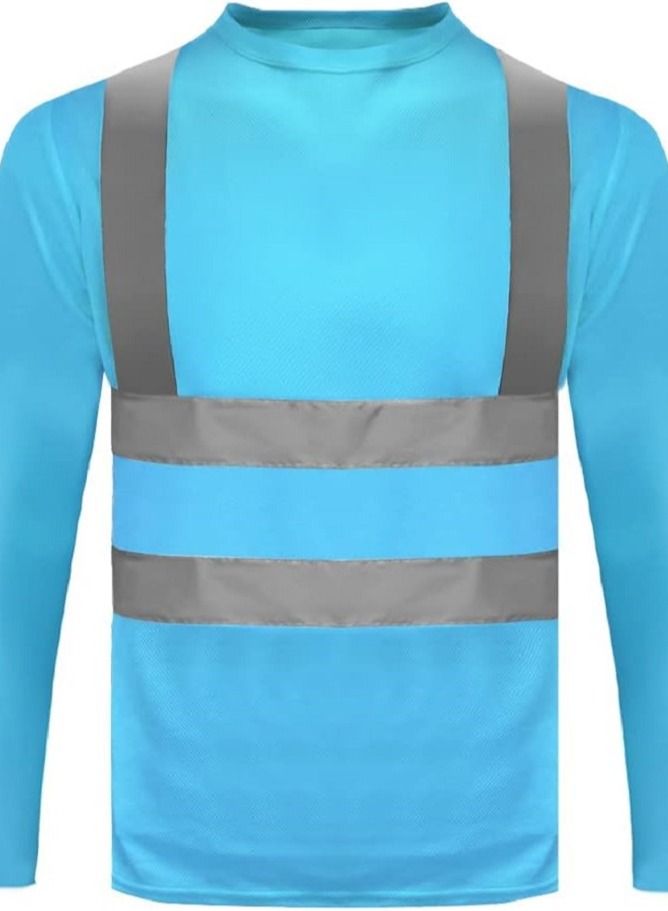 تي شيرت أمان طويل الأكمام عاكس عالي الرؤية سريع الجفاف - Image 1