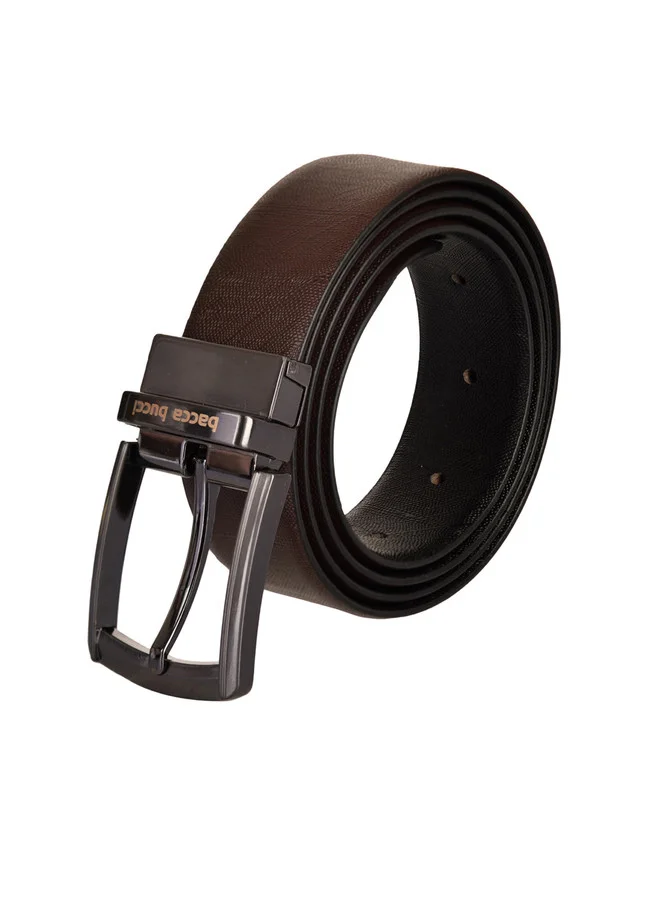 Bacca Bucci  Men's Reversible Black and Brown Leather Belt for Men | Best Price UAE