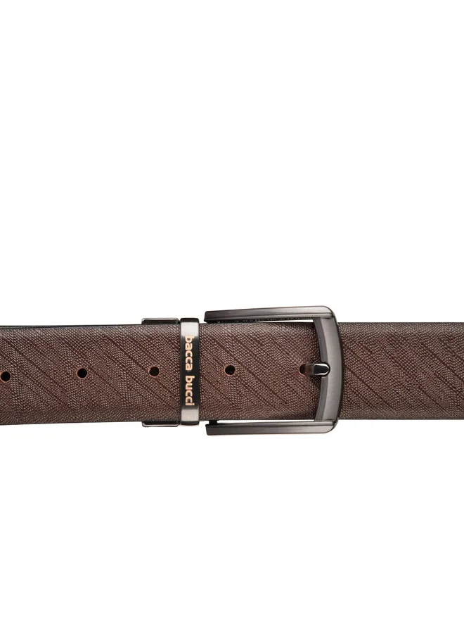 Bacca Bucci  Men's Reversible Black and Brown Leather Belt for Men | Best Price UAE