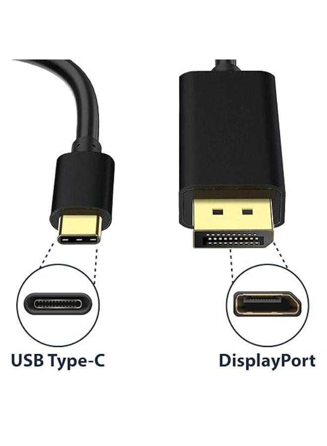 Pipestation USB C to DisplayPort Cable – 1.8m – 4K@60Hz HDR – Durable & Easy-to-Use USB-C to DP Adapter for Daily Use - Image 2