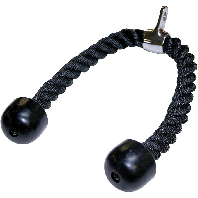 Body Solid TOOLS TRICEPS ROPE - HIGH-CARBON STEEL SWIVEL, IDEAL FOR PRESS DOWNS, CURLS, CRUNCHES, KICKBACKS AND DELTOID RAISES - HOME GYM EQUIPMENT FOR STRENGTH TRAINING - Image 5