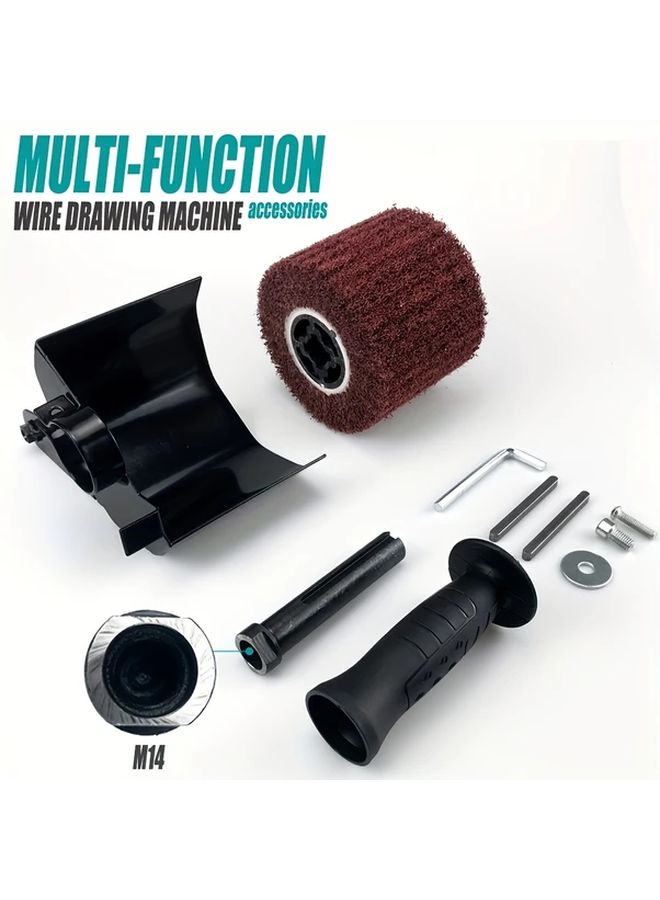 Portable Angle Grinder Polisher M14 Metal Finishing Machine With Sanding Disc - Image 5