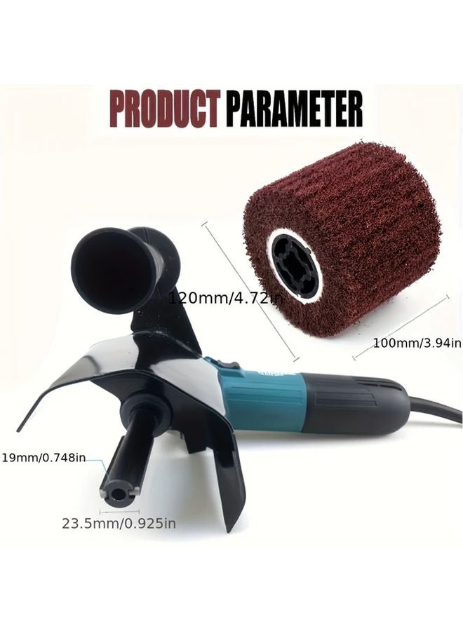 Portable Angle Grinder Polisher M14 Metal Finishing Machine With Sanding Disc - Image 3