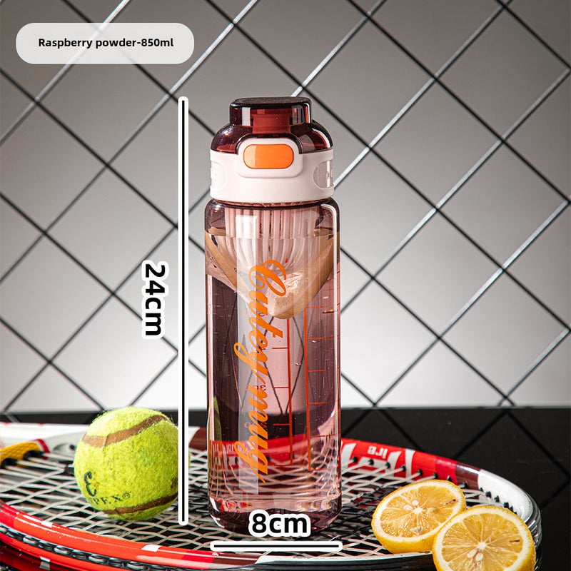 Summer Fitness Water Bottle Leakproof 1000ml-dark night - Image 3
