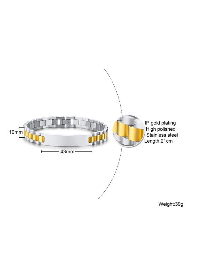 Bangles Jewelry Titanium Steel Men's Curved Brand Bracelet Lettering Strap Couple Women Stainless Steel Br-409