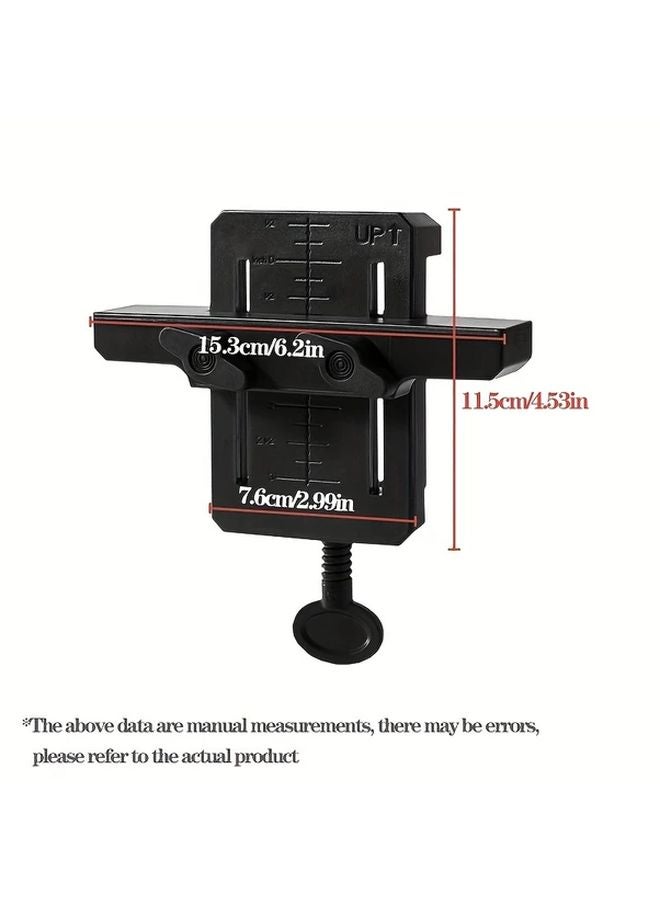 Multifunctional Cabinet Door Installation Jig Adjustable Clamp On Tool Black Plastic - Image 3
