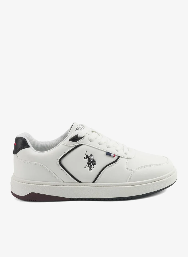 U.S. Polo Assn. white Men's White Low-Top Sneakers - With Cloud-Like Comfort Shoes for Men | Best Price UAE