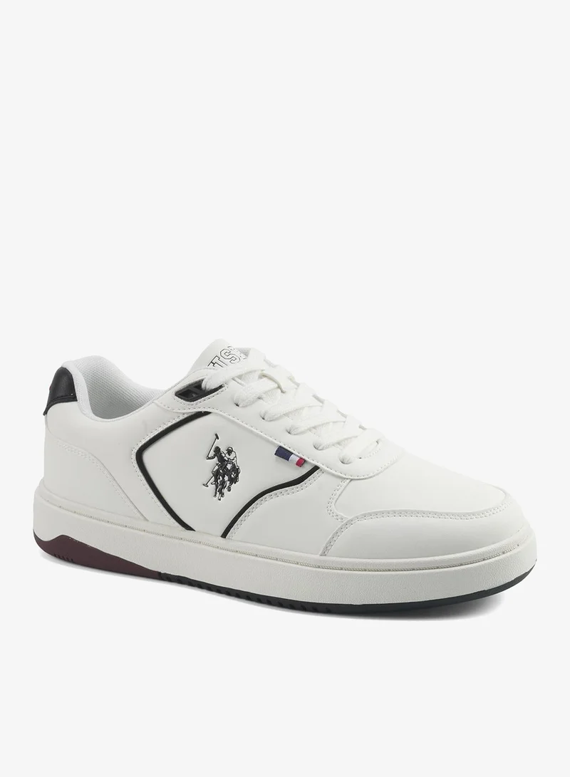 U.S. Polo Assn. white Men's White Low-Top Sneakers - With Cloud-Like Comfort Shoes for Men | Best Price UAE
